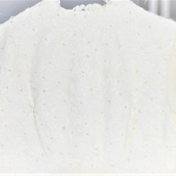 Vintage COMMUNION DRESS Vintage Girls Wedding Dress Bridesmaid Dress Costume - Picture 1 of 9